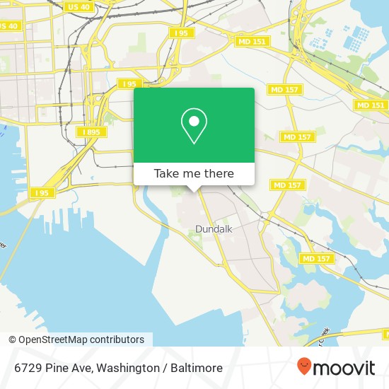 6729 Pine Ave, Dundalk, MD 21222 map