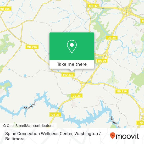 Spine Connection Wellness Center, 11820 W Market Pl map