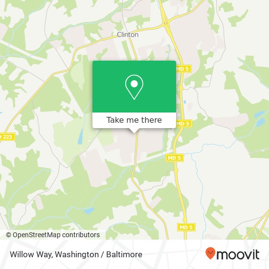 Willow Way, Clinton, MD 20735 map