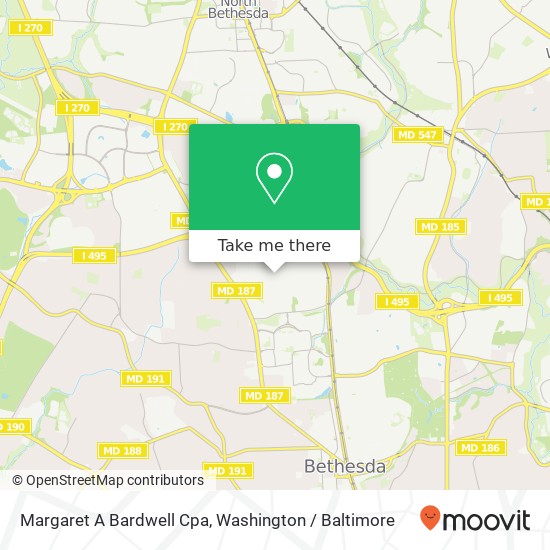 Mapa de Margaret A Bardwell Cpa, 9416 Kingsley Ave