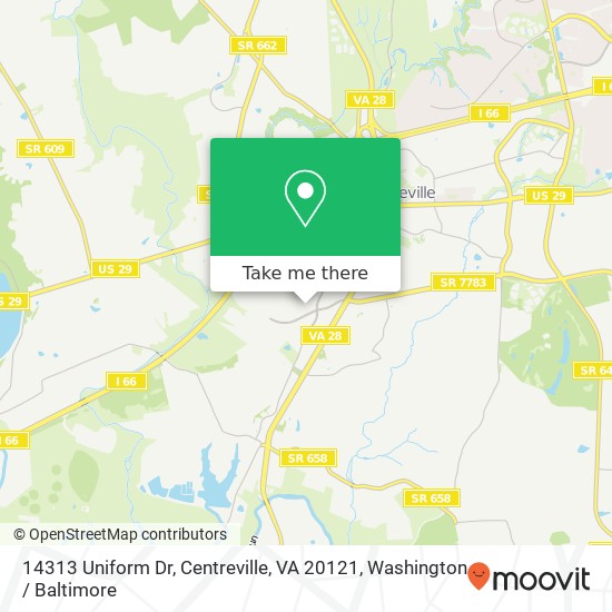 14313 Uniform Dr, Centreville, VA 20121 map