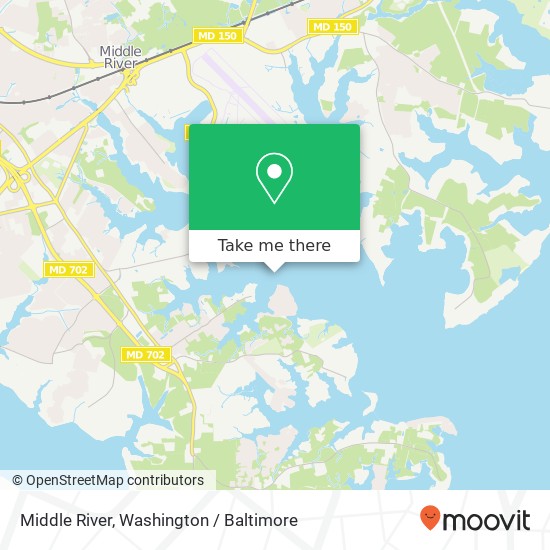 Mapa de Middle River, Middle River, 15, MD, USA