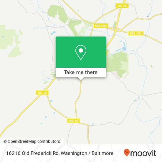 Mapa de 16216 Old Frederick Rd, Emmitsburg, MD 21727