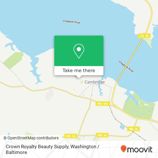 Crown Royalty Beauty Supply map