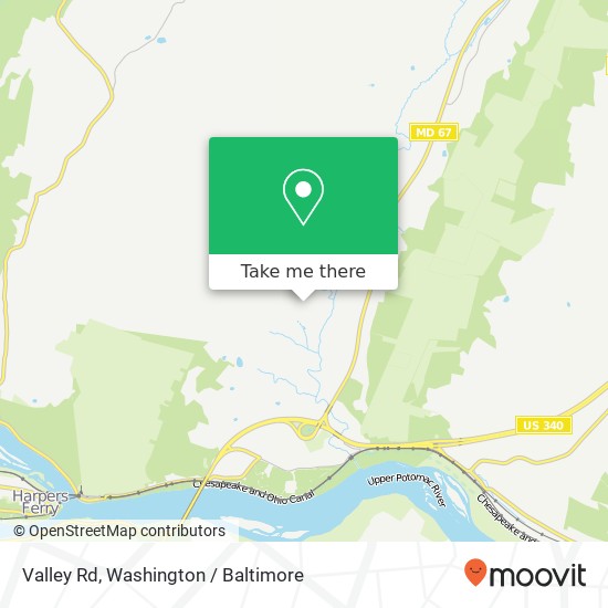 Mapa de Valley Rd, Knoxville, MD 21758