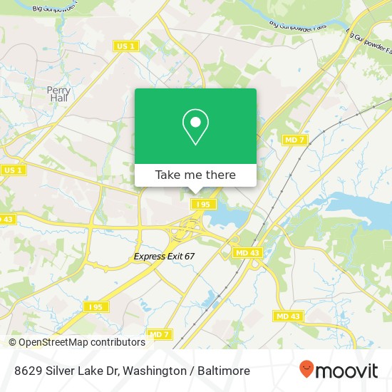 8629 Silver Lake Dr, Perry Hall, MD 21128 map
