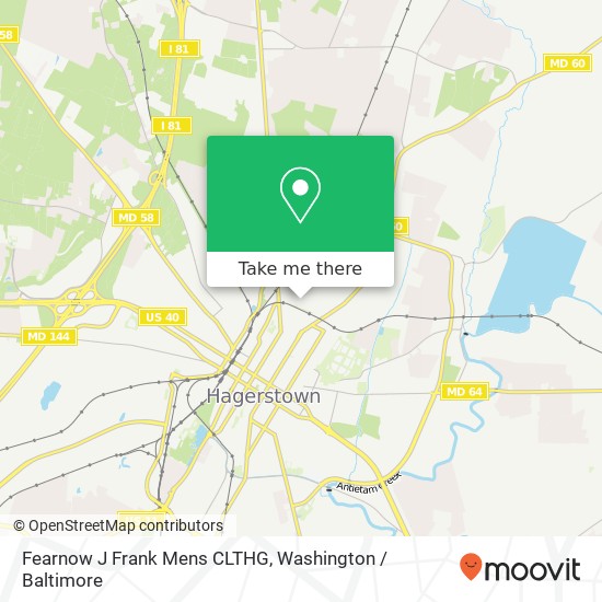 Fearnow J Frank Mens CLTHG, 810 Forest Dr map