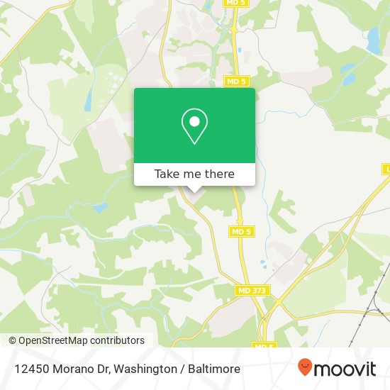 Mapa de 12450 Morano Dr, Brandywine, MD 20613