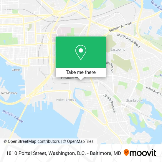 1810 Portal Street map