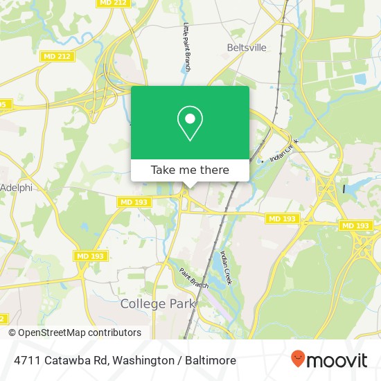 4711 Catawba Rd, College Park (BERWYN), MD 20740 map