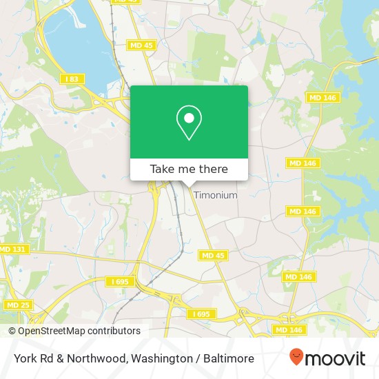 Mapa de York Rd & Northwood, Lutherville Timonium, MD 21093