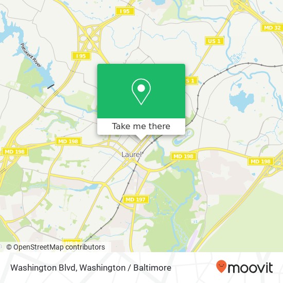 Washington Blvd, Laurel, MD 20707 map