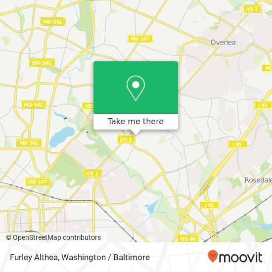 Furley Althea, Baltimore, MD 21206 map