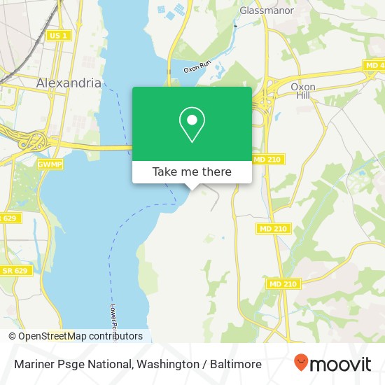 Mapa de Mariner Psge National, Oxon Hill, MD 20745