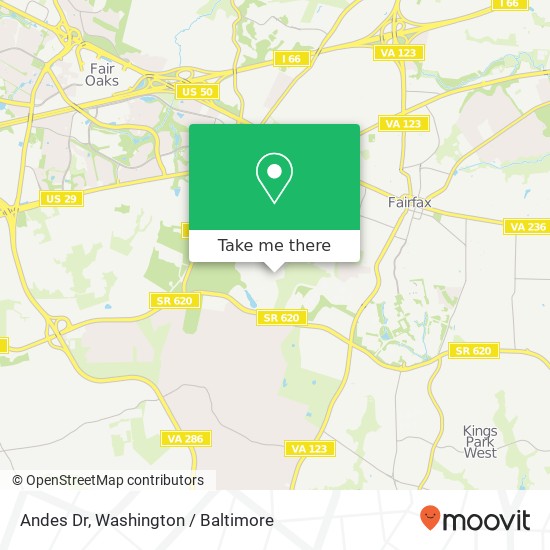 Andes Dr, Fairfax, VA 22030 map