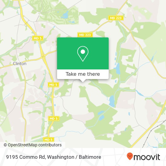 9195 Commo Rd, Clinton, MD 20735 map