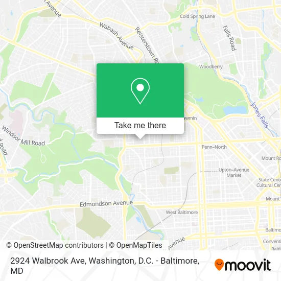 2924 Walbrook Ave map