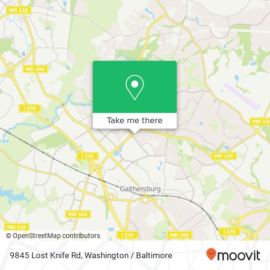 9845 Lost Knife Rd, Montgomery Village, MD 20886 map