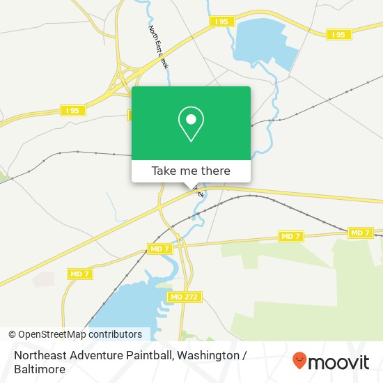 Mapa de Northeast Adventure Paintball, 2235 Pulaski Hwy