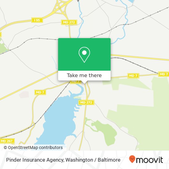 Mapa de Pinder Insurance Agency, 111 S Main St