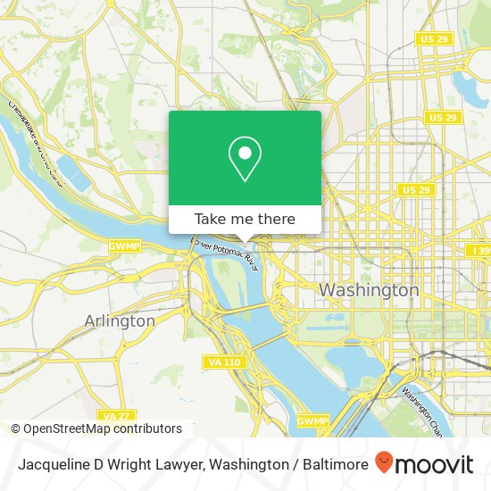 Mapa de Jacqueline D Wright Lawyer, 3000 K St NW