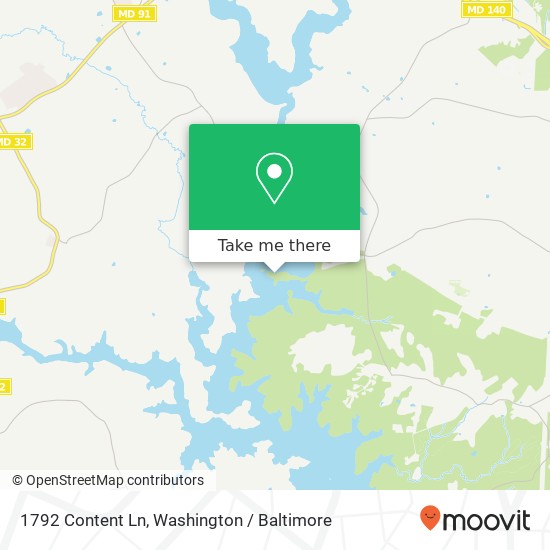 Mapa de 1792 Content Ln, Reisterstown, MD 21136
