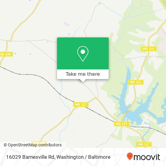Mapa de 16029 Barnesville Rd, Boyds, MD 20841