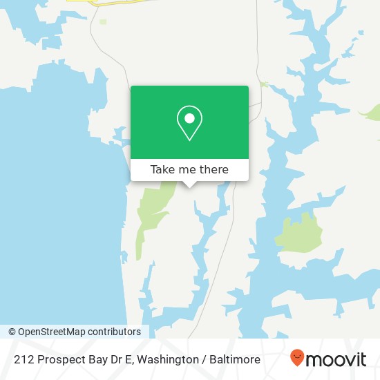 Mapa de 212 Prospect Bay Dr E, Grasonville, MD 21638