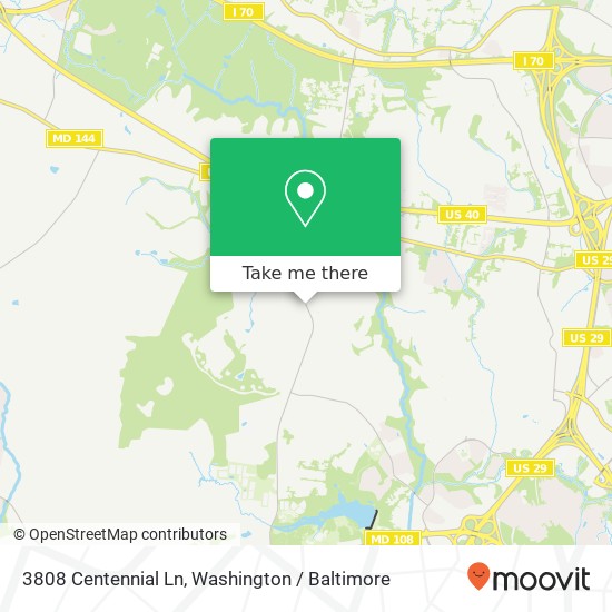 3808 Centennial Ln, Ellicott City, MD 21042 map