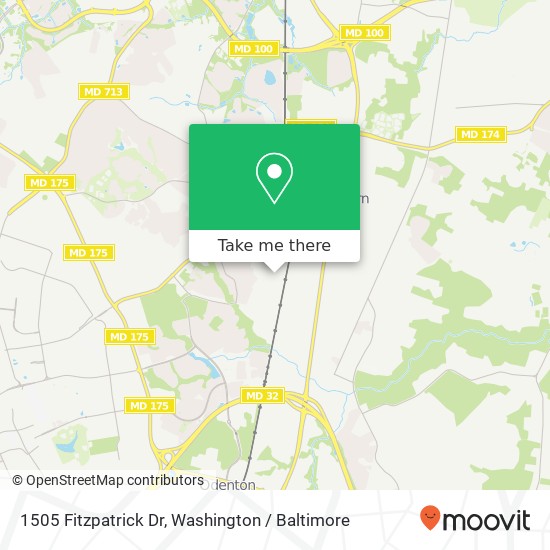 1505 Fitzpatrick Dr, Severn, MD 21144 map