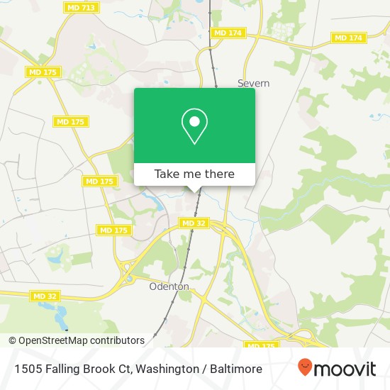 1505 Falling Brook Ct, Odenton, MD 21113 map