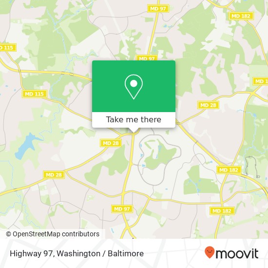 Mapa de Highway 97, Silver Spring, MD 20906