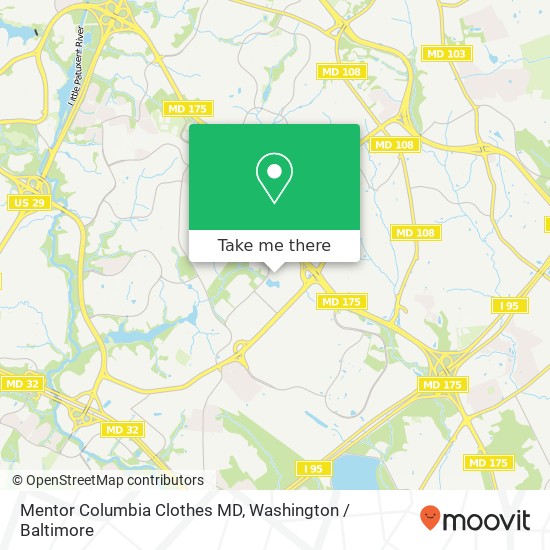 Mentor Columbia Clothes MD map