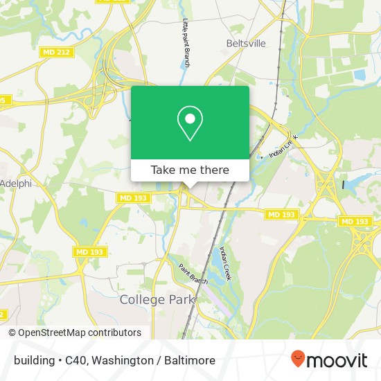 building  •  C40, 4709 Caddo St building  •  C40, College Park, MD 20740, USA map