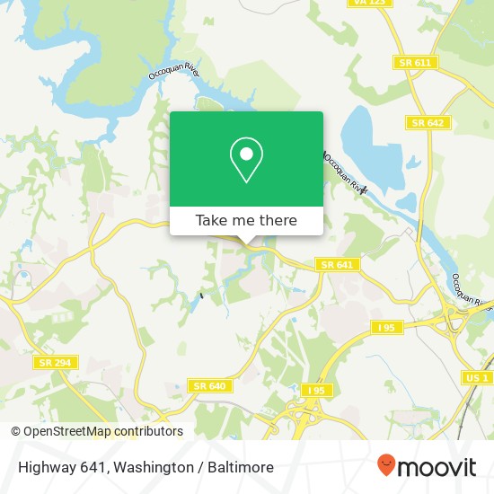 Mapa de Highway 641, Woodbridge, VA 22192