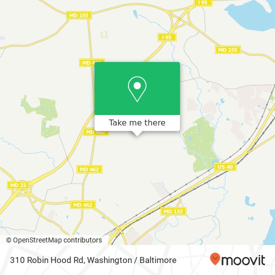 Mapa de 310 Robin Hood Rd, Havre de Grace, MD 21078