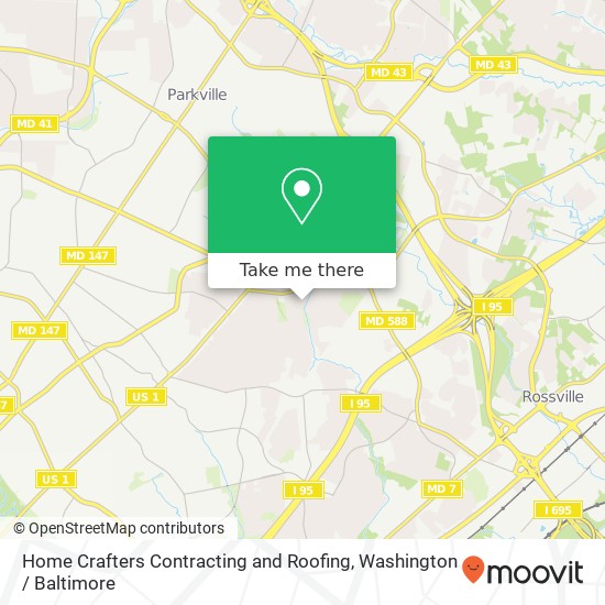 Mapa de Home Crafters Contracting and Roofing, 406 Danville Rd