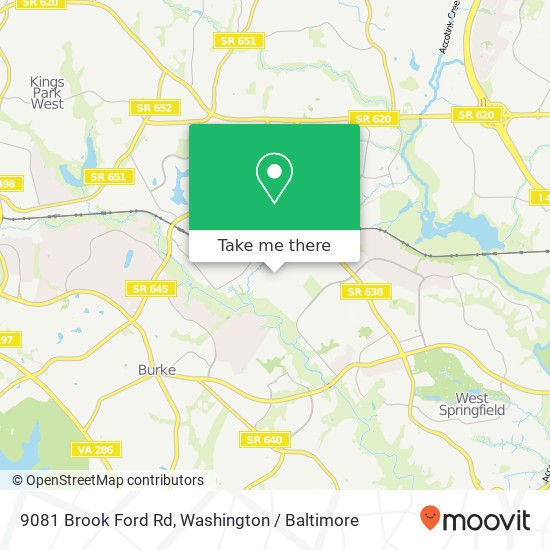 9081 Brook Ford Rd, Burke, VA 22015 map