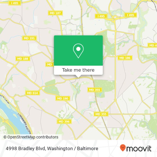 4998 Bradley Blvd, Chevy Chase, MD 20815 map