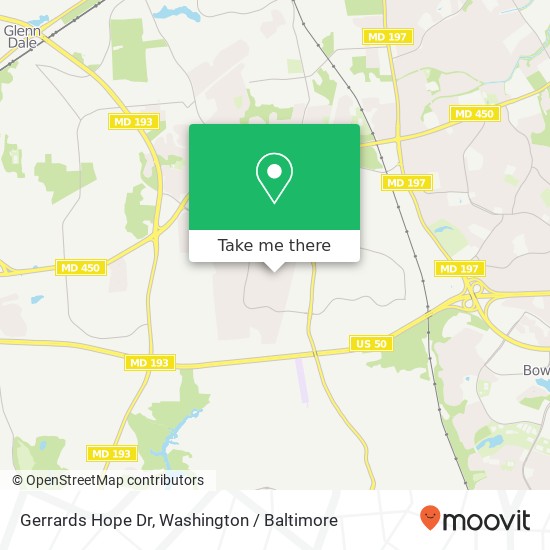 Gerrards Hope Dr, Bowie, MD 20720 map