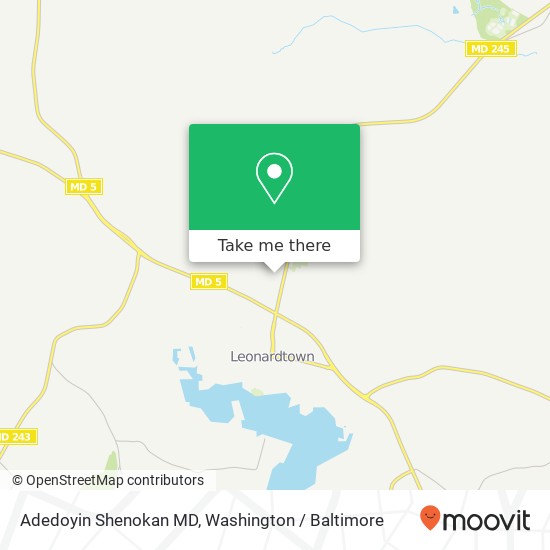 Mapa de Adedoyin Shenokan MD, 41680 Miss Bessie Dr