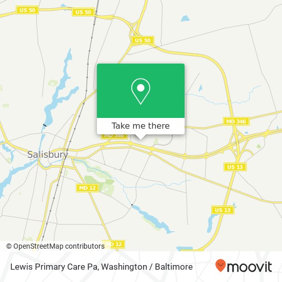 Mapa de Lewis Primary Care Pa, 1324 Belmont Ave