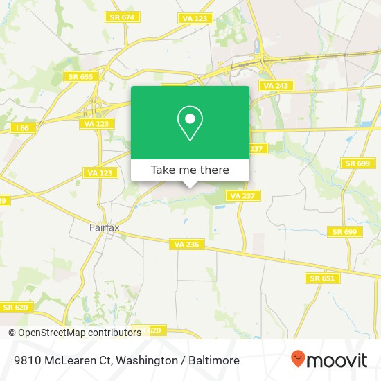 9810 McLearen Ct, Fairfax, VA 22030 map