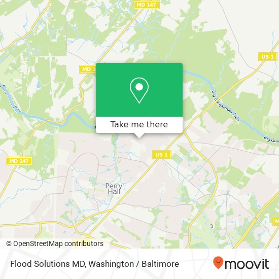 Mapa de Flood Solutions MD