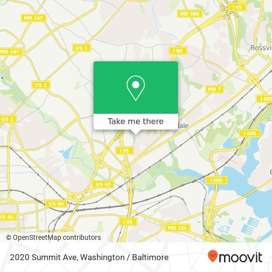 2020 Summit Ave, Rosedale, MD 21237 map