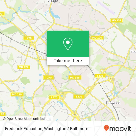 Frederick Education, Gaithersburg, MD 20877 map