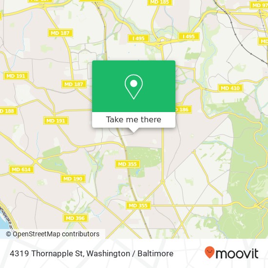 4319 Thornapple St, Chevy Chase, MD 20815 map