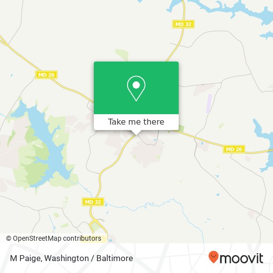 Mapa de M Paige, 6335 Sykesville Rd Sykesville, MD 21784