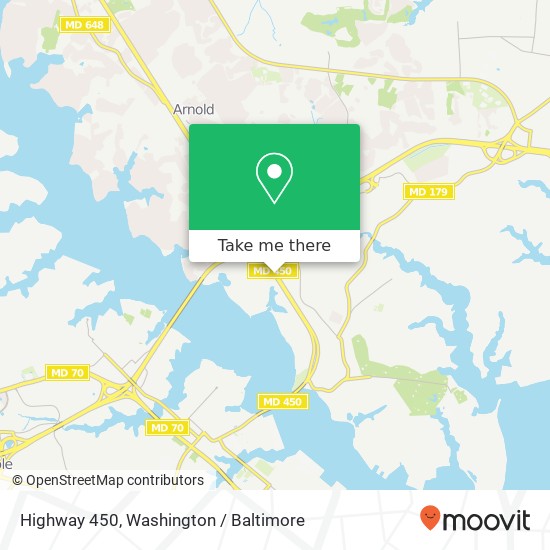 Mapa de Highway 450, Annapolis, MD 21409