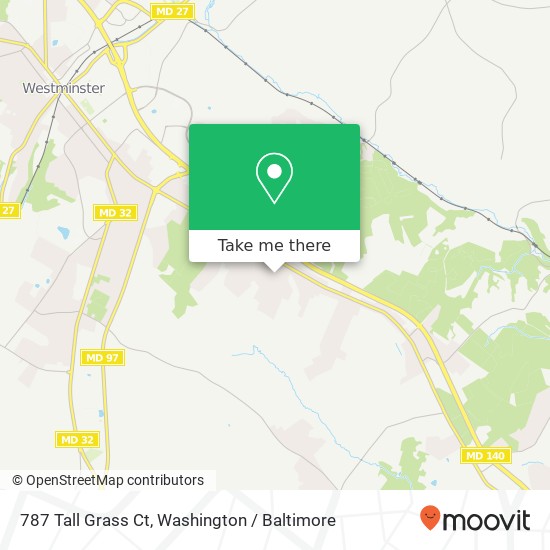 Mapa de 787 Tall Grass Ct, Westminster, MD 21157